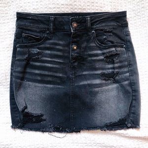 Mini denim skirt